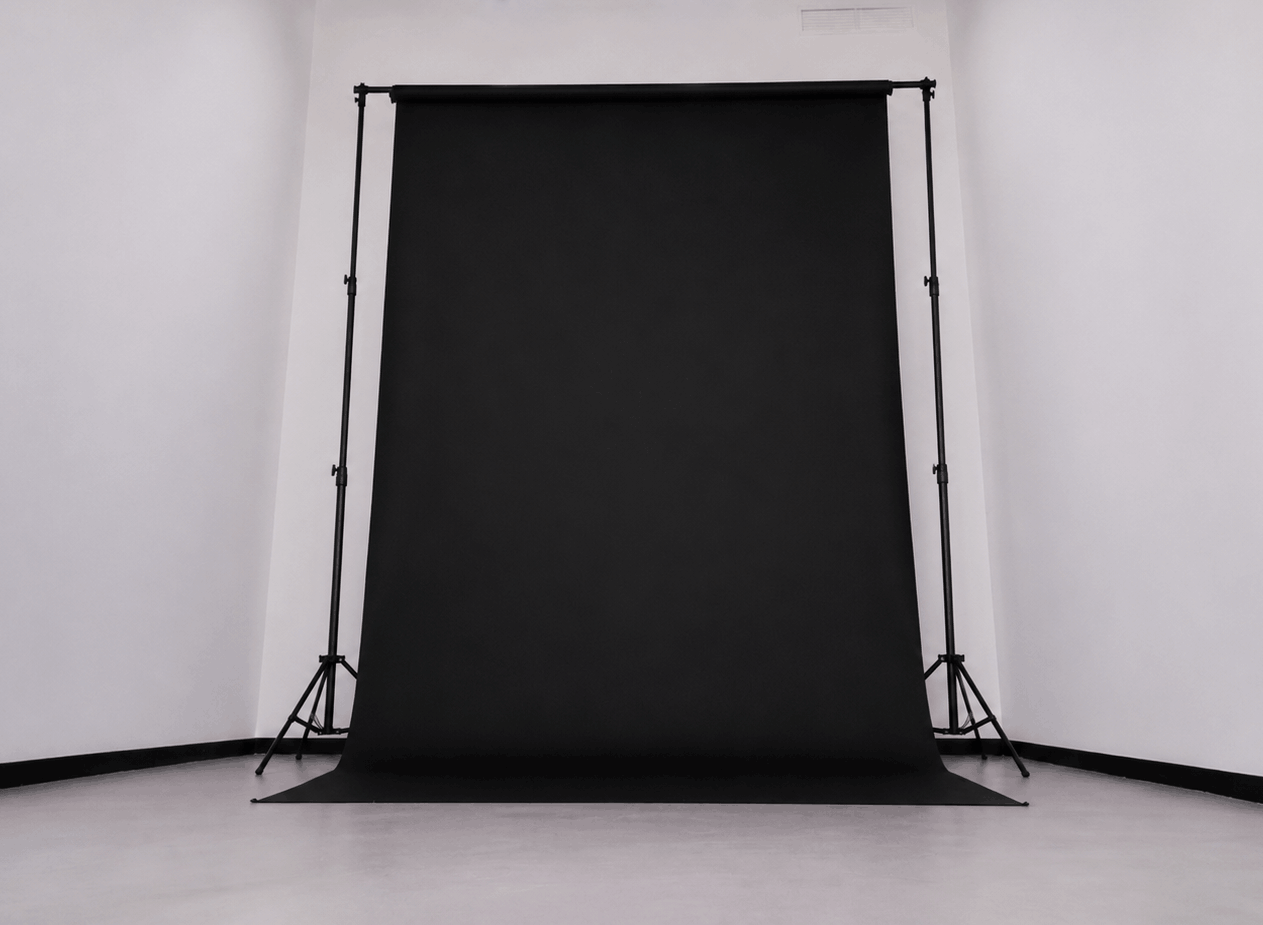 Fondo negro profesional para fotografía y vídeo